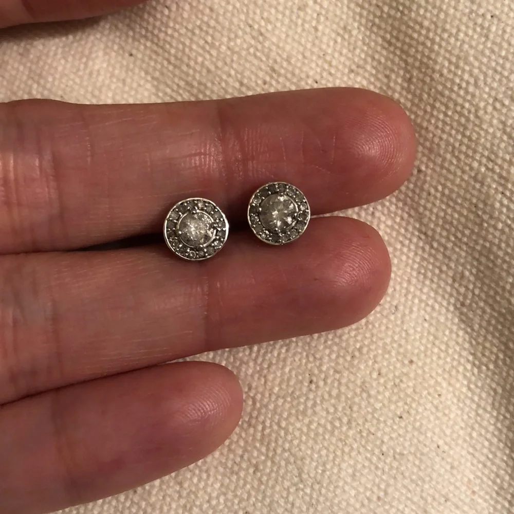 💎 Pompeii 3 1 ct. tw. 14k gold screw back earrings - Picture 3 of 16